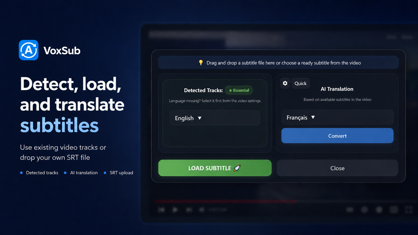 Detect, load, and translate