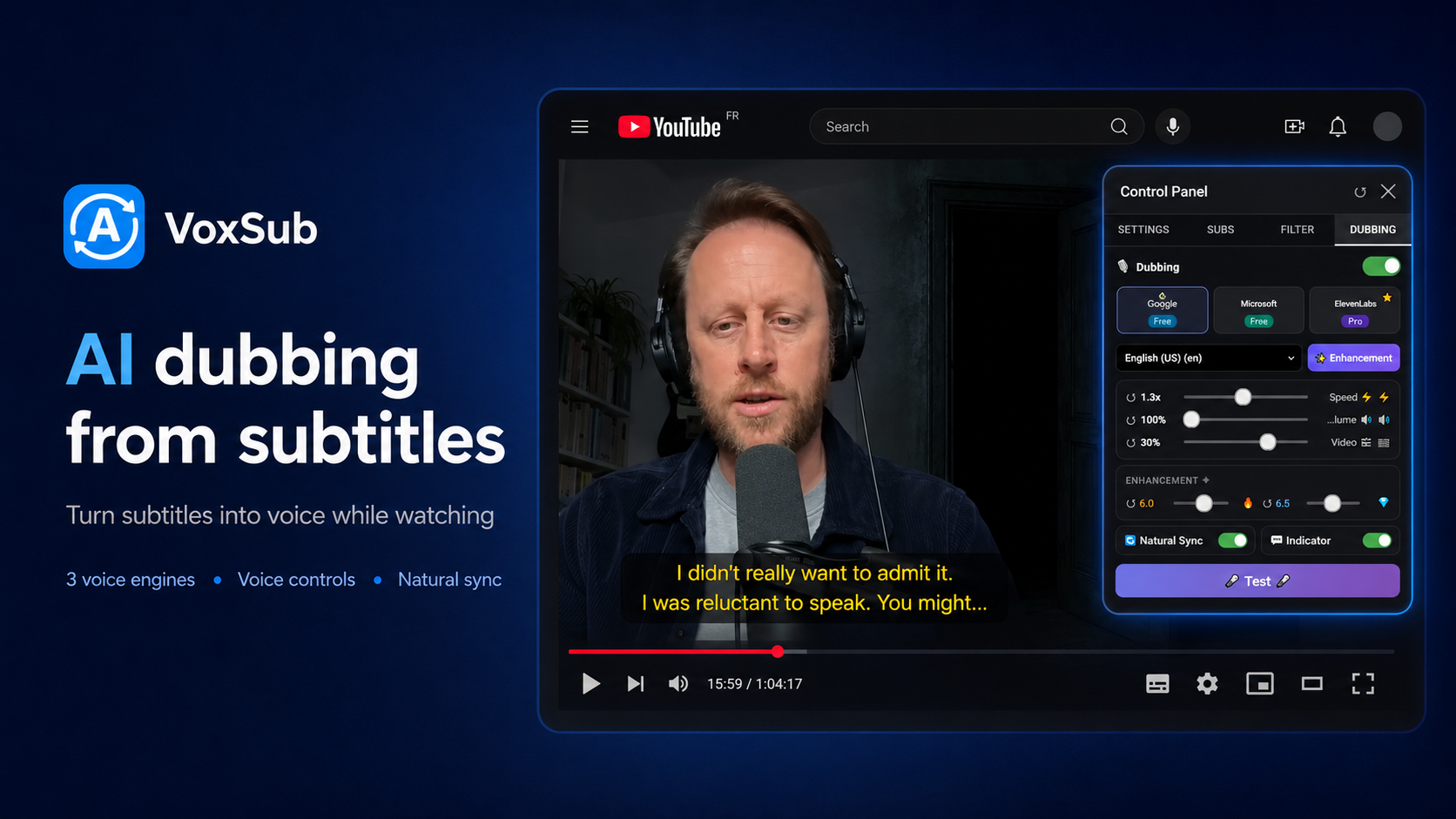 AI dubbing