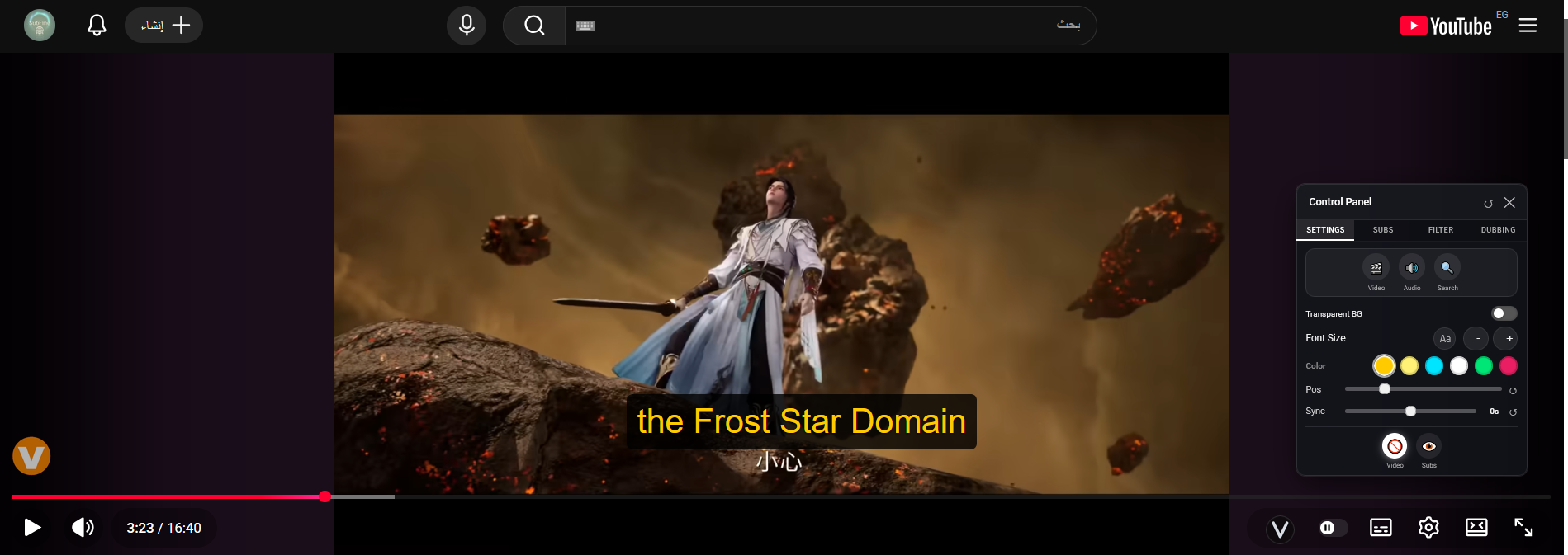 VoxSub complete subtitle control dashboard